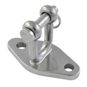 GRILLO A D CON PIASTRA DI BASE, SERIE MT - ACCIAIO INOX A4