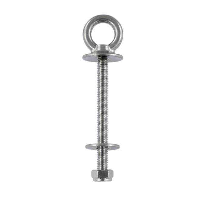BULLONE AD OCCHIELLO CON COLLARE E FILETTATURA METRICA, SERIE MT - ACCIAIO INOX A4
