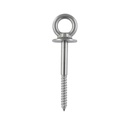 BULLONE AD OCCHIELLO CON COLLARE E FILETTATURA PER LEGNO, SERIE MT - FORMATO