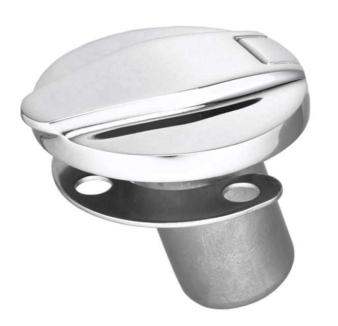 PRESA CON TAPPO PER PALO OMBRELLONE - ACCIAIO INOX A4