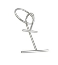 TAQUET D'URGENCE, AVEC ANNEAU - INOX A4