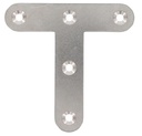 FLAT CORNER BRACE, T-TYPE, BARE SURFACE - STAINLESS STEEL A4