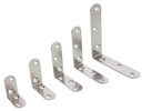 CORNER BRACE, ROUND ENDS, BARE SURFACE - STAINLESS STEEL A4