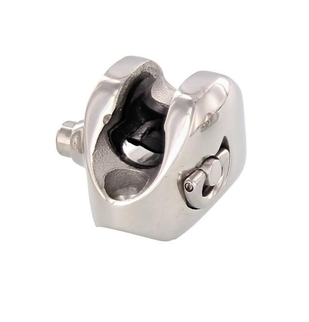  CONCAVE DECK HINGE WITH D-RING - STAINLESS STEEL A4/PLASTIC