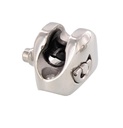 CONCAVE DECK HINGE WITH D-RING - STAINLESS STEEL A4/PLASTIC
