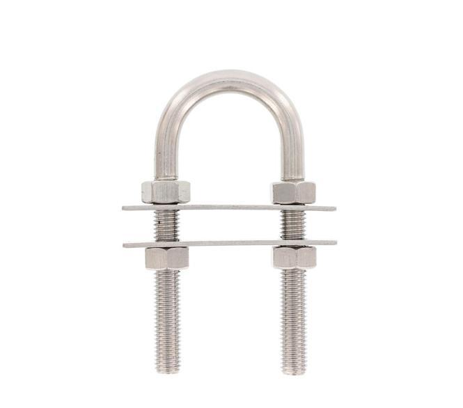 CADÈNE AVEC 2 PLAQUES ET 4 ÉCROUS - INOX A4