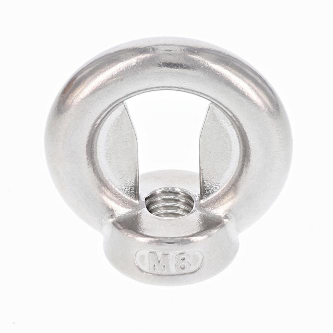 [DIN 582] RINGMUTTER GEGOSSEN ÄHNL. DIN 582 MIT FINGERSCHUTZ - EDELSTAHL A2