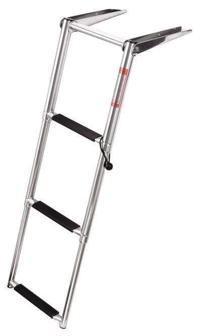 TELESCOPIC BATHING LADDER FOR MOUNTING ON PLATFORM - STAINLESS STEEL A4/PLASTIC