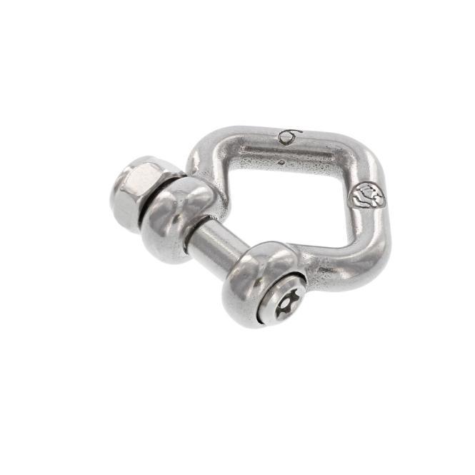DIAMOND SHAPED CHAIN CROSS SHACKLE, MT-SERIES - STAINLESS STEEL A2