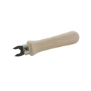  TENAX KEY WITH WOOD HANDLE - STEEL/WOOD