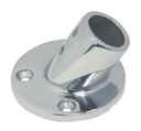 EMBASE CHANDELIER 60° AVEC PLATINE RONDE - INOX A4