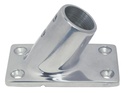 BASE QUADRATA, 60° - ACCIAIO INOX A4