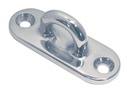PONTET SUR PLATINE OVALE - INOX A4