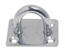 PONTET SUR PLATINE RECTANGULAIRE - INOX A4