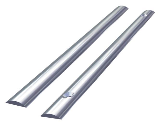  RUB STRAKE HALF-ROUND, FULL MATERIAL - STAINLESS STEEL A4