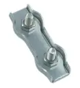 SERRE-CÂBLE PLAT DOUBLE - INOX A4