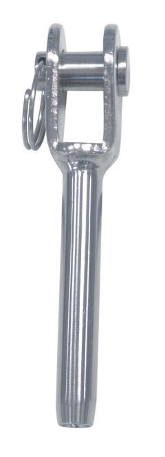 TERMINALE A FORCELLA - ACCIAIO INOX A4