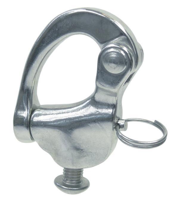 GRILLETE DE PRESIÓN CON TORNILLO - ACERO INOXIDABLE A4