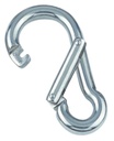 SPRING HOOK WITH WIDE OPENING - STAINLESS STEEL A4