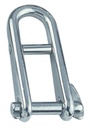KEY PIN SHACKLE WITH FIXED BAR - STAINLESS STEEL A4