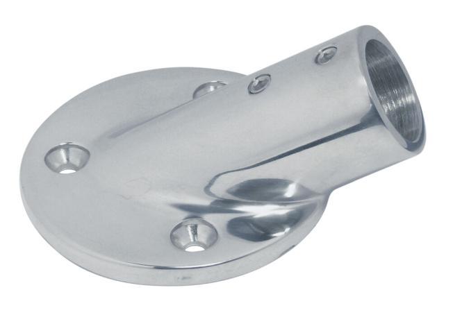 Platine Ronde Inox 316 - Diamètre 22 Mm, Angle 30°, Pour Fixation Professionnelle
