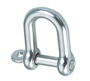D-SHACKLE WITH CAPTIVE PIN - STAINLESS STEEL A4