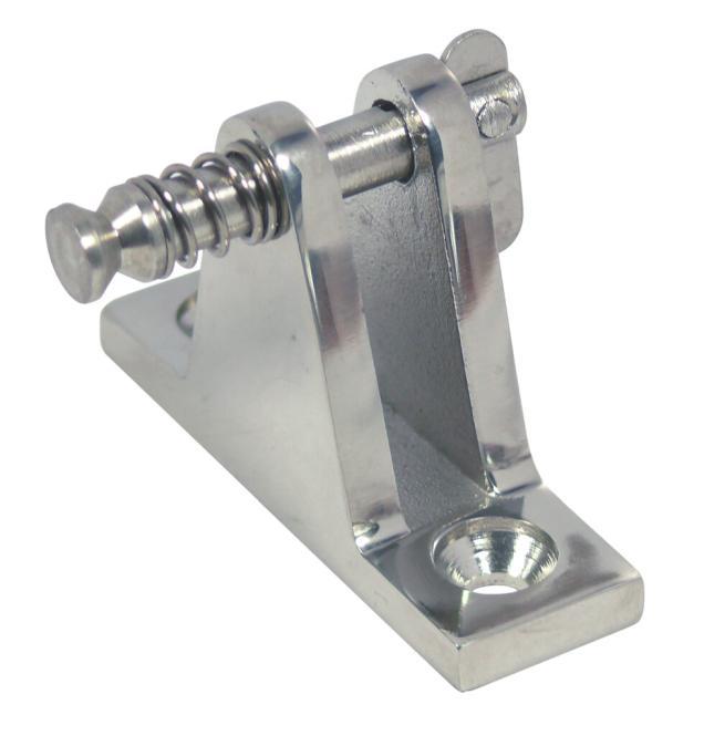 DECK HINGE WITH DROP NOSE PIN - STAINLESS STEEL A4