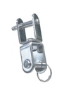 FLAT SWIVEL SHACKLE JAW-JAW - STAINLESS STEEL A2
