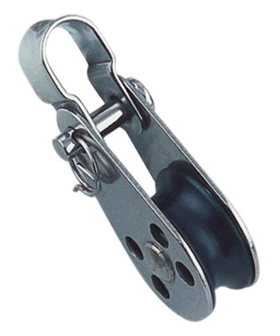  MINIBLOCK WITH SLIDE BEARING, BOW AND BOLT - STAINLESS STEEL A4/PLASTIC