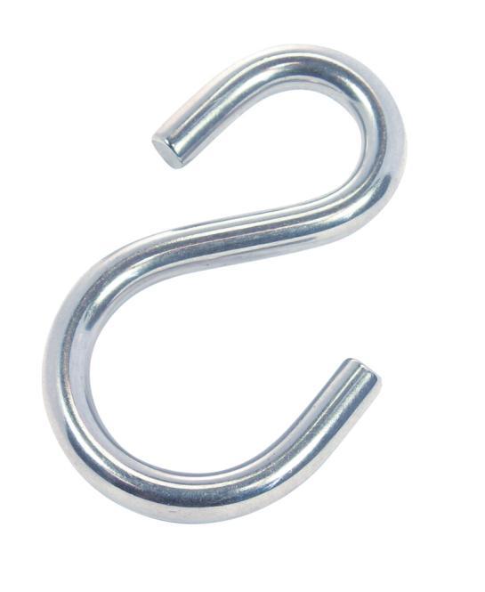 ASYMMETRIC S-HOOK - STAINLESS STEEL A2
