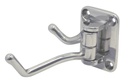 FOLDABLE DOUBLE COAT HOOK - STAINLESS STEEL A2