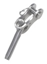 EMBOUT À CHAPE ARTICULÉE À SERTIR - INOX A4