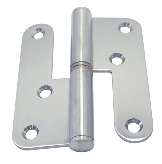  CERNIERA PER PORTA, 2 PARTI - ACCIAIO INOX A2
