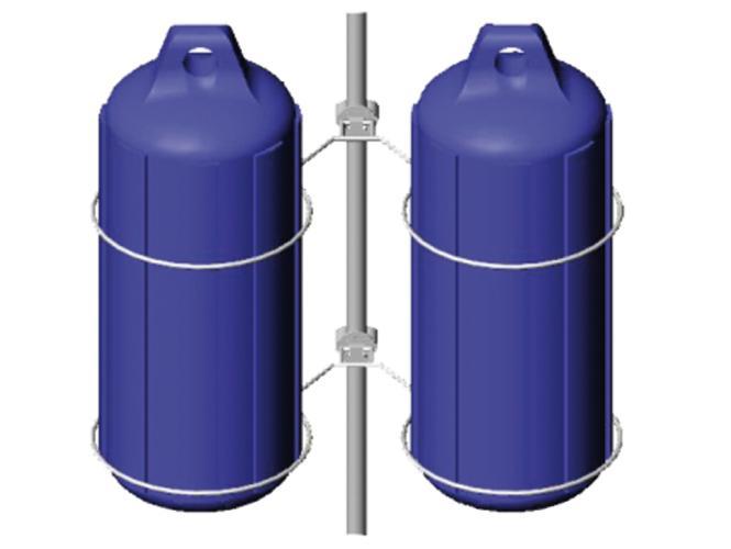 SOPORTE DE GUARDABARROS DOBLE PLEGABLE - GUARDABARROS