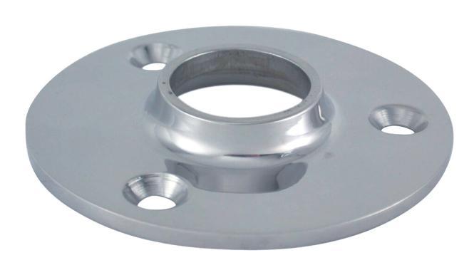 BASE REDONDA PARA SOLDADURA, 90° - ACERO INOXIDABLE A4