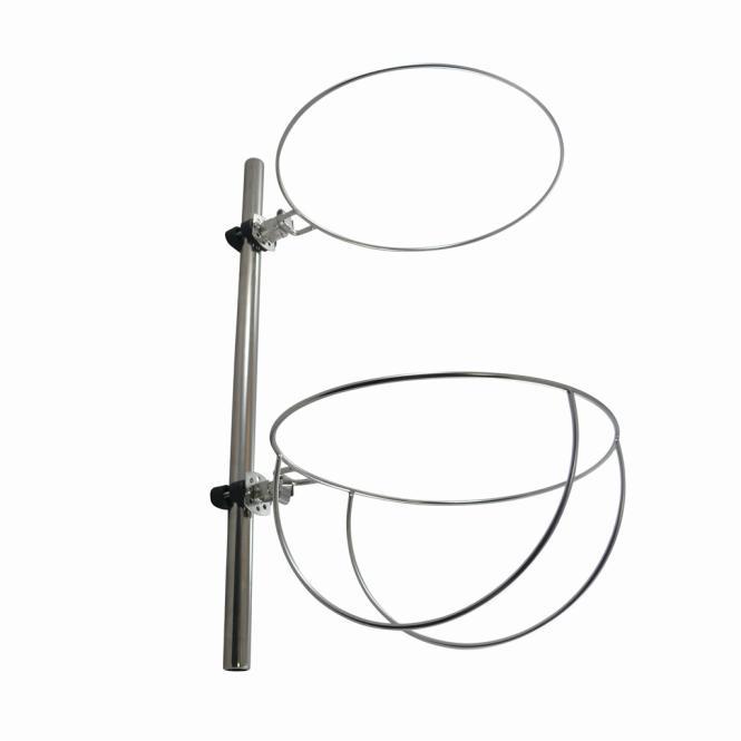 FOLDABLE FENDER HOLDER WITH SWIVEL - STAINLESS STEEL A2