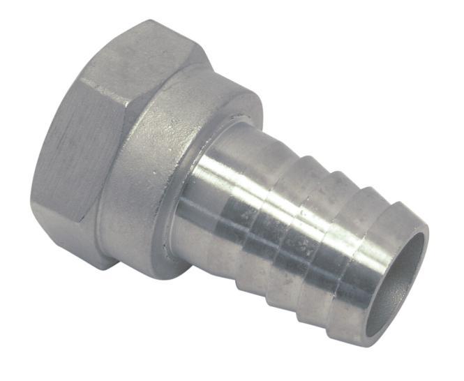 CONEXIÓN DE MANGUERA CON ROSCA INTERNA - ACERO INOXIDABLE A4