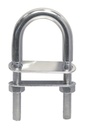  PERNO EN U CON 2 CONTRAPLACAS - ACERO INOXIDABLE A4