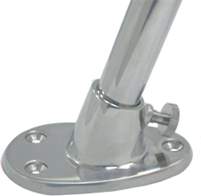 BASE PER ASTA BANDIERA - ACCIAIO INOX A4