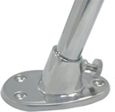 BASE PER ASTA BANDIERA - ACCIAIO INOX A4