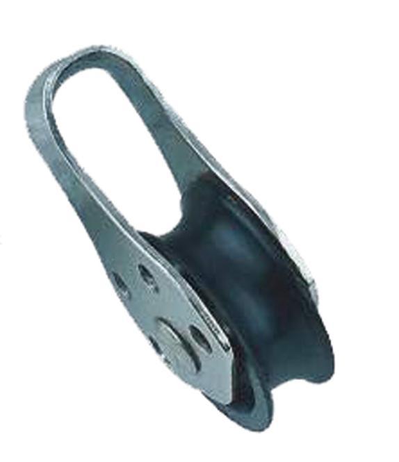 MINIBLOCK WITH SLIDE BEARING AND BOW - STAINLESS STEEL A2/PLASTIC