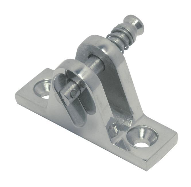 DECK HINGE WITH DROP NOSE PIN, 80° - STAINLESS STEEL A4