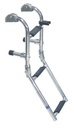 ESCALERA PLEGABLE DE MONTAJE EN POPA - ACERO INOXIDABLE A4/PLÁSTICO