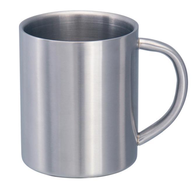  TAZZA TERMICA, SPAZZOLATA - 18-8