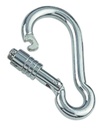 KARABINERHAKEN MIT SPRINGVERSCHLUSS - EDELSTAHL A4