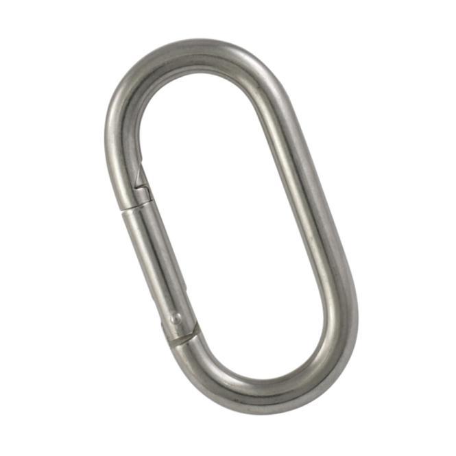 OVAL SPRING HOOK - STAINLESS STEEL A4