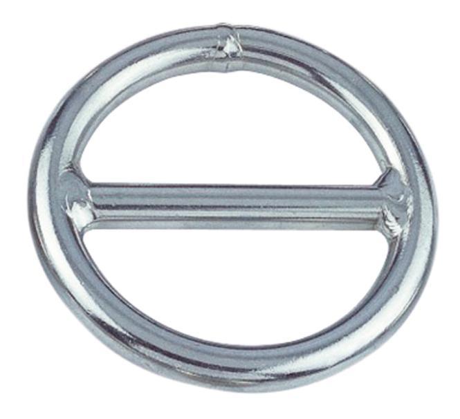 RING MIT STEG - EDELSTAHL A4