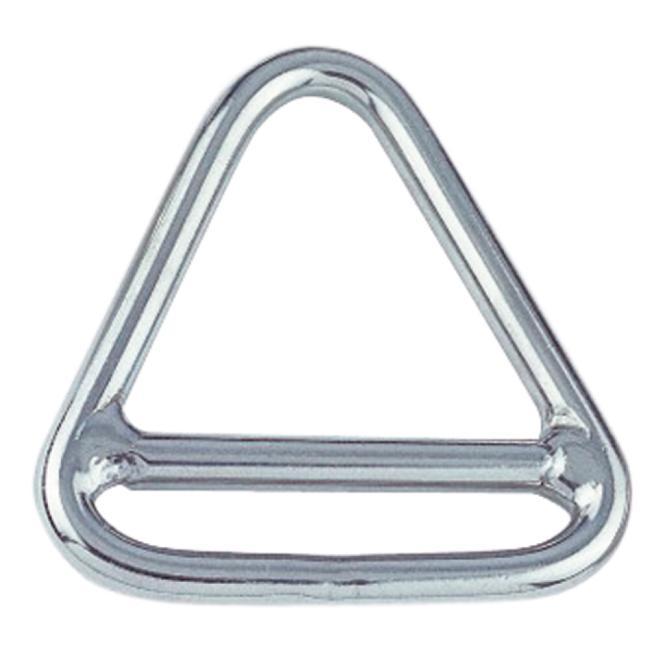 ANELLO TRIANGOLARE CON BARRA - ACCIAIO INOX A4