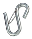 GANCHO EN FORMA DE S CON PESTILLO DE SEGURIDAD - ACERO INOXIDABLE A4