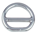 RING WITH DOUBLE BAR - STAINLESS STEEL A4